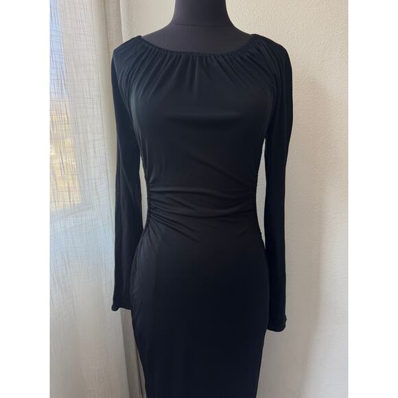 Helsa The Ruched Open Back Jersey Dress - Picture 5 of 8